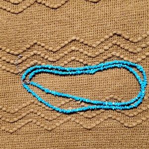 Turquoise chip necklace